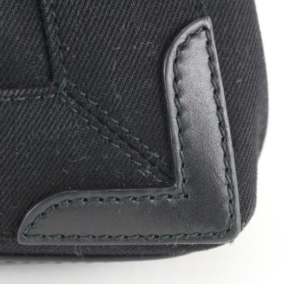 Balenciaga Black Canvas x Calfskin XS Navy Cabas 2way Crossbody 89ba629s - Picture 8 of 12